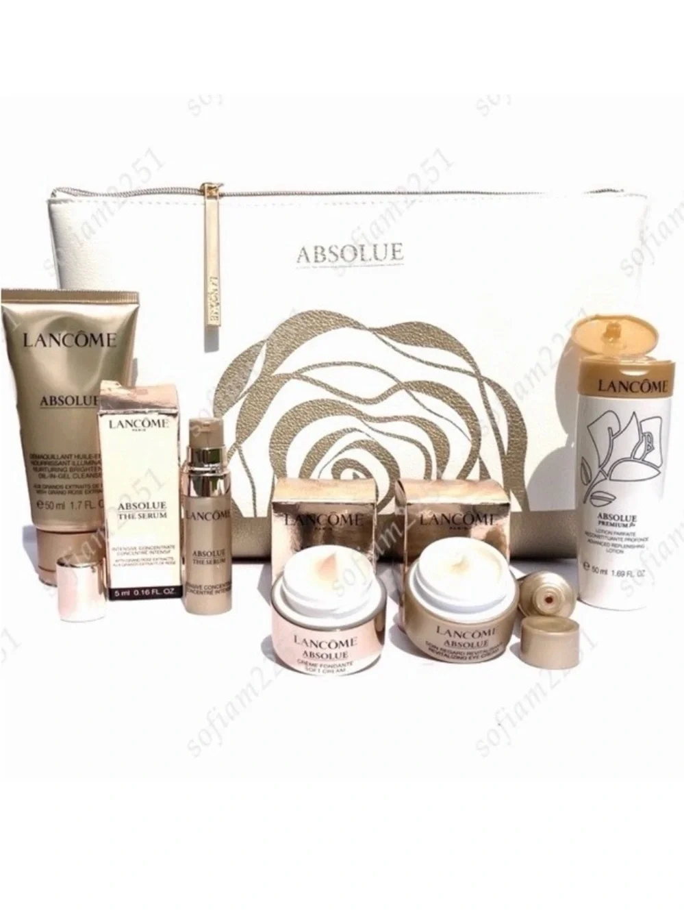 💖NEW💖Lancôme Absolue Revitalizing & Brightening with Grand Rose Extracts 7Pc Set